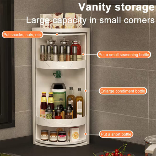 Bathroom Kitchen Corner Locker - Optimize space with this versatile storage solution