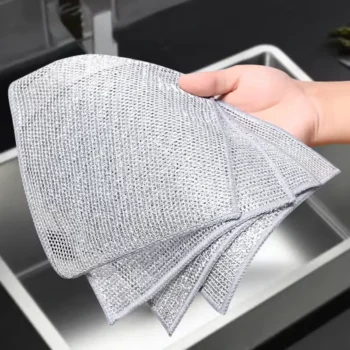 Diseño de tejido en forma de diamante del estropajo metálico para lavar platos y eliminar manchas difíciles