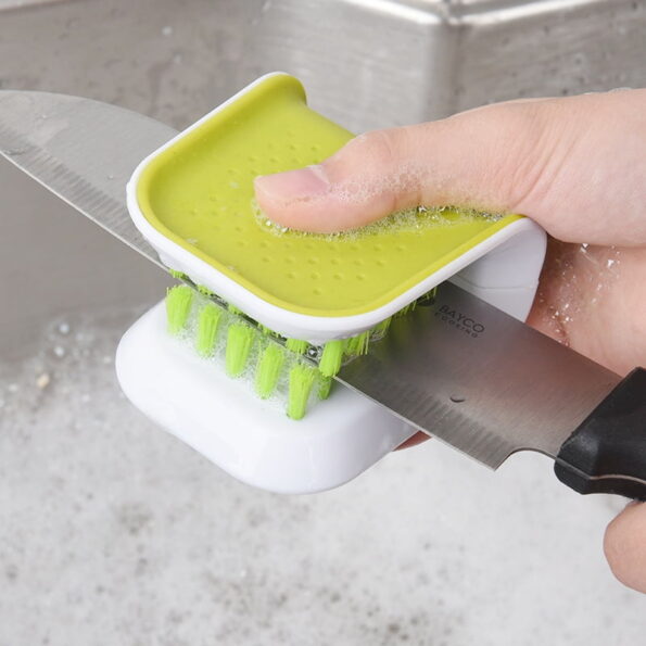 Enhanced Cleaning with Non-Slip Blade Brush - Prevent accidents while scrubbing