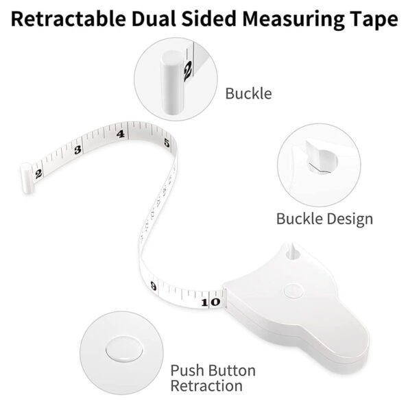 Flexible Body Measuring Tape - Ideal for tailoring and health monitoring