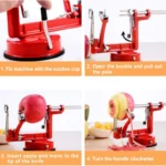 Efficient Apple Peeler Corer – Saves time in peeling and coring apples for recipes