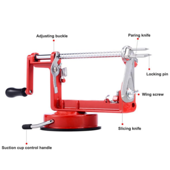 Mess-Free Apple Peeler Corer - Ensures clean and precise apple preparation