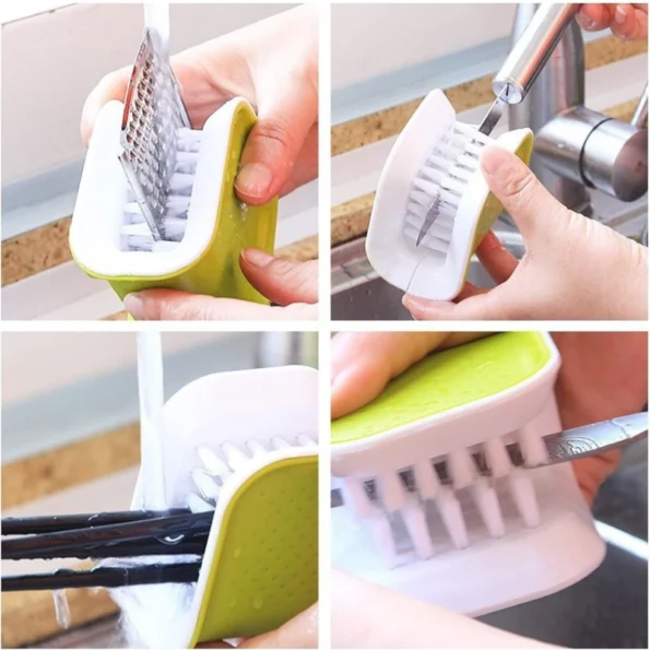 Non-Slip Blade Brush - Secure your grip for a thorough cleaning experience