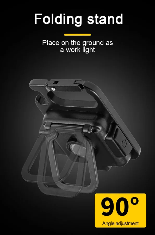 Eco-friendly keychain work light with rechargeable battery, reducing the need for disposable batteries and promoting sustainability