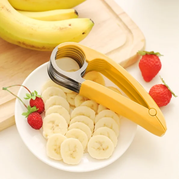 Versatile Banana Slicer - Perfect tool for quick and uniform banana cutting