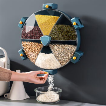 Idée cadeau : distributeur de céréales mural pour propriétaires et cuisiniers, un présent réfléchi et pratique pour quiconque apprécie les cuisines organisées