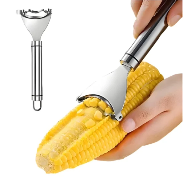Portable corn stripper for camping and outdoor cooking, lightweight and easy to carry for on-the-go meal prep
