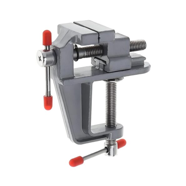Morsa da banco portatile compatta per progetti in movimento, perfetta sia per gli appassionati del fai-da-te che per i professionisti