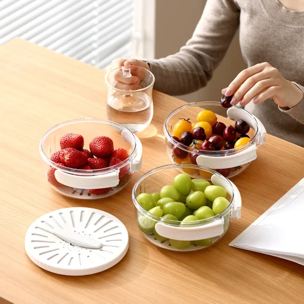 Bol de drainage multifonctionnel durable fabriqué à partir de matériaux sans BPA, assurant sécurité et performance durable dans la cuisine