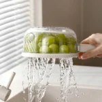 Égouttez et faites tremper facilement avec ce bol de drainage multifonctionnel