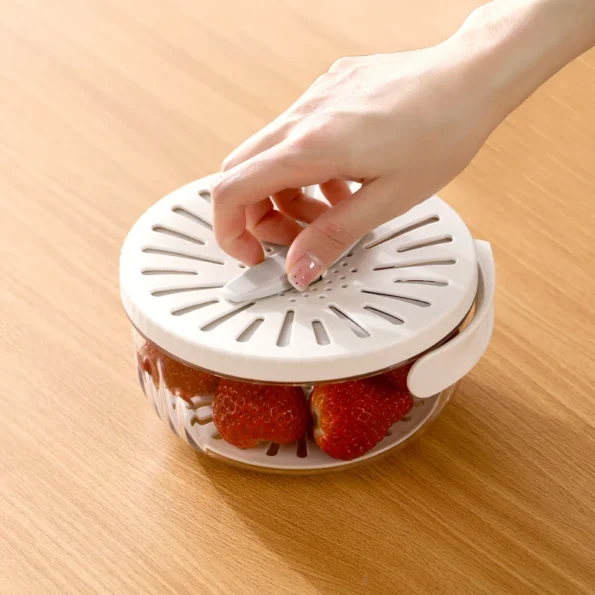 Bol de drainage multifonction pour laver et préparer les produits, suffisamment polyvalent pour manipuler fruits, légumes, pâtes et plus encore