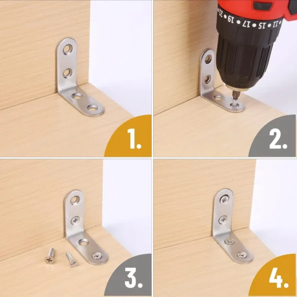 Versatile L Bracket Corner Braces for Woodworking Projects