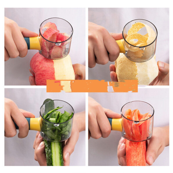 Éplucheur de légumes durable avec récipient fabriqué à partir de matériaux de haute qualité, conçu pour résister à une utilisation quotidienne tout en maintenant ses performances
