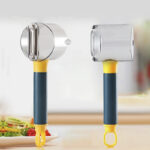 Compact Vegetable Peeler with Container for Mess-Free Peeling