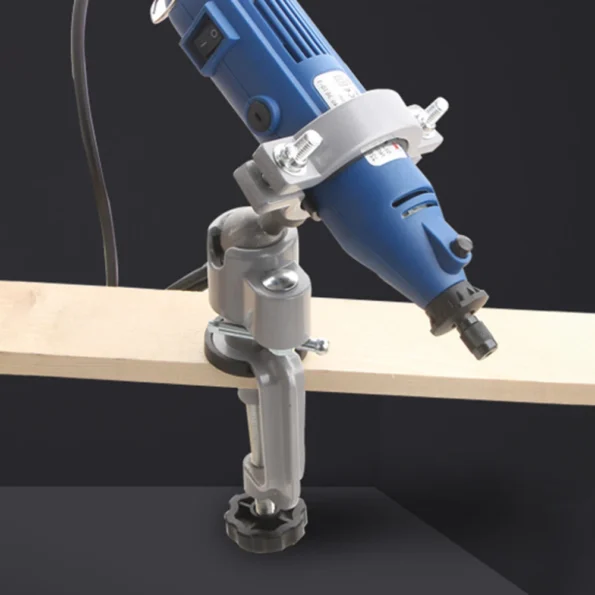 Compact 360-degree bench clamp vise for versatile tool holding, perfect for DIY projects, woodworking, and metalworking tasks