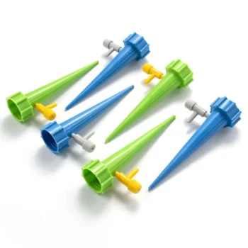 Compact self watering spikes for effortless plant care, ensuring consistent hydration for indoor and outdoor plants