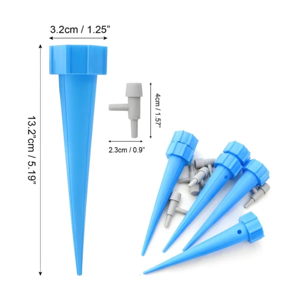 Self watering spikes for busy homeowners and travelers, ensuring plants stay watered even when you’re away for days or weeks