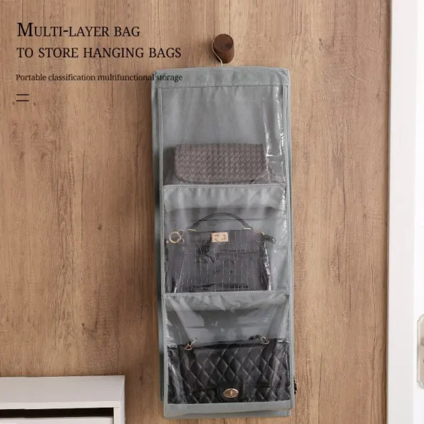 Durable 6-pocket hanging organizer made from high-quality materials, designed to withstand daily use and maintain its shape over time