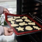 Compact EvenBake perforated mat for uniform baking, ensuring even heat distribution for perfect cookies, pastries, and bread every time