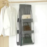 Compact 6-Pocket Hanging Organizer for Space-Saving Storage