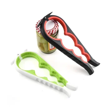 Space-saving 4-in-1 jar opener for small kitchens, compact and easy to store in drawers or utensil organizers without clutter