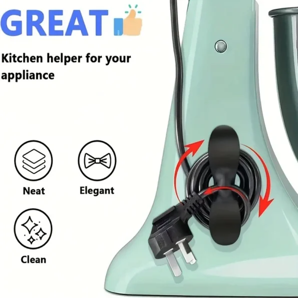 Space-saving cord organizer for small desks and travel bags, compact and portable for organizing chargers, headphones, and cables on the go